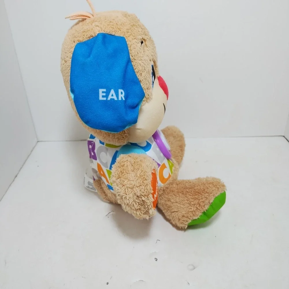 Fisher Price Laugh And Learn Love To Play Puppy Dog Plush Interactive ABC Tested